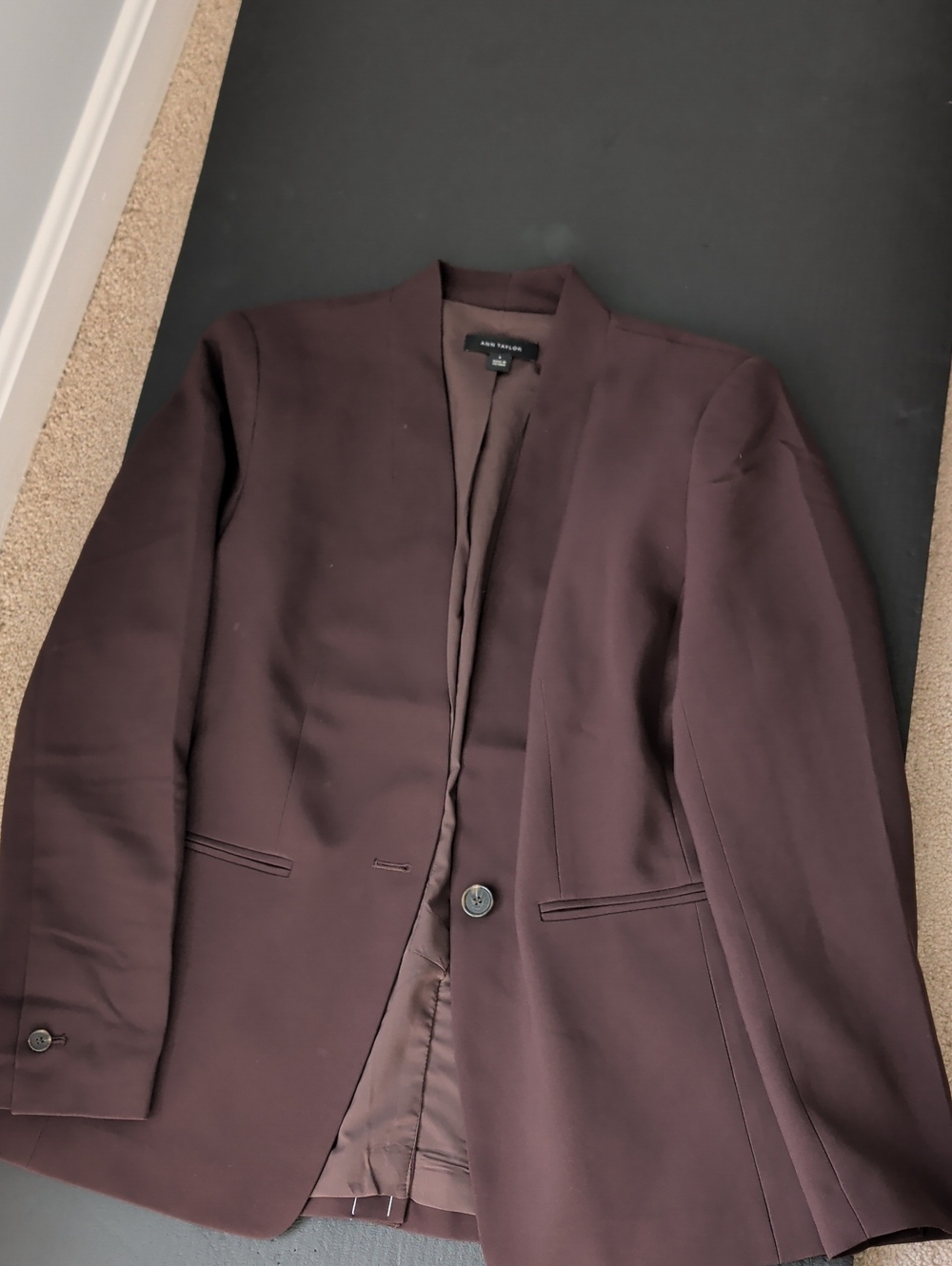 Ann Taylor Women's Blazer in Purple Like New
